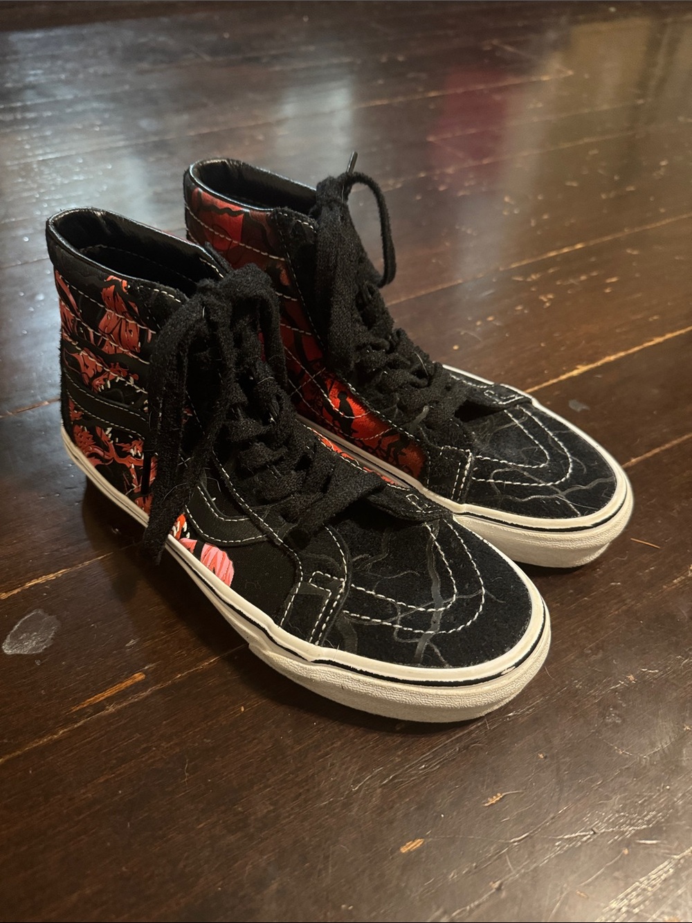Stranger Things Vans Black High-Top Sneakers